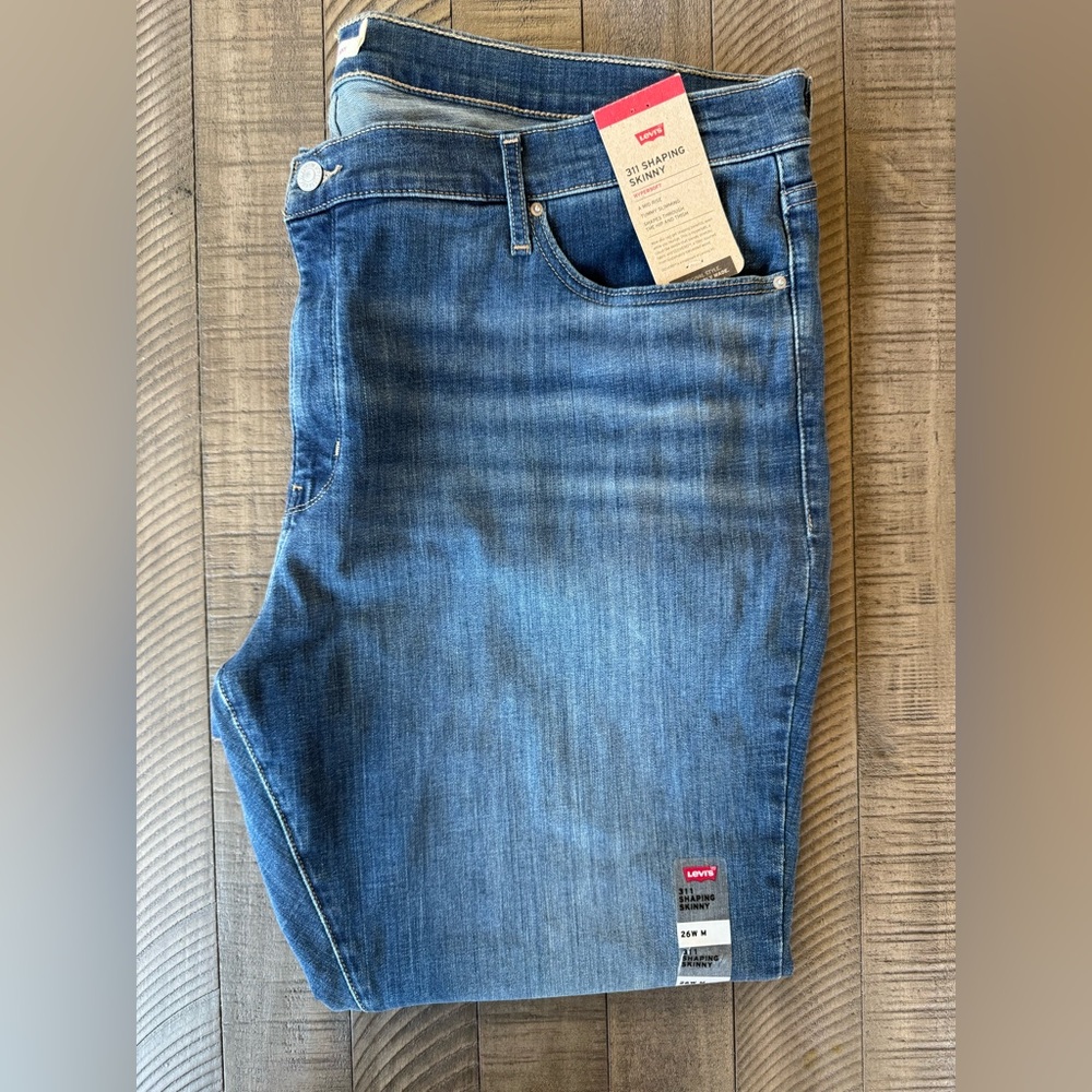 Levi's 311 Shaping Mid-Rise Skinny Jean Women’s Plus Size 26W (NWT)